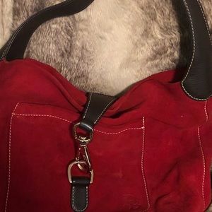 Dooney and Bourne suede handbag.